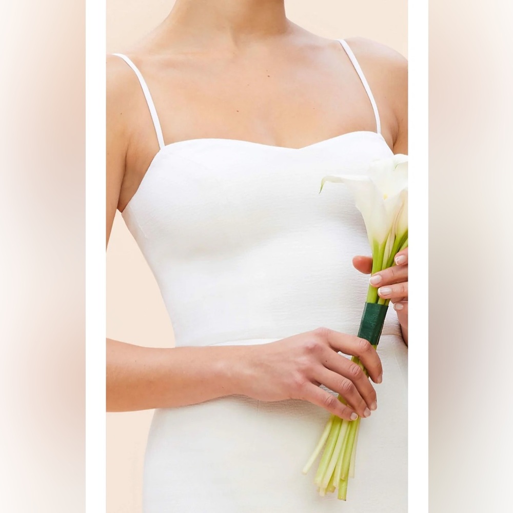 STUNNING! NEW! Dress The Population Mira Dress, Off-White, M